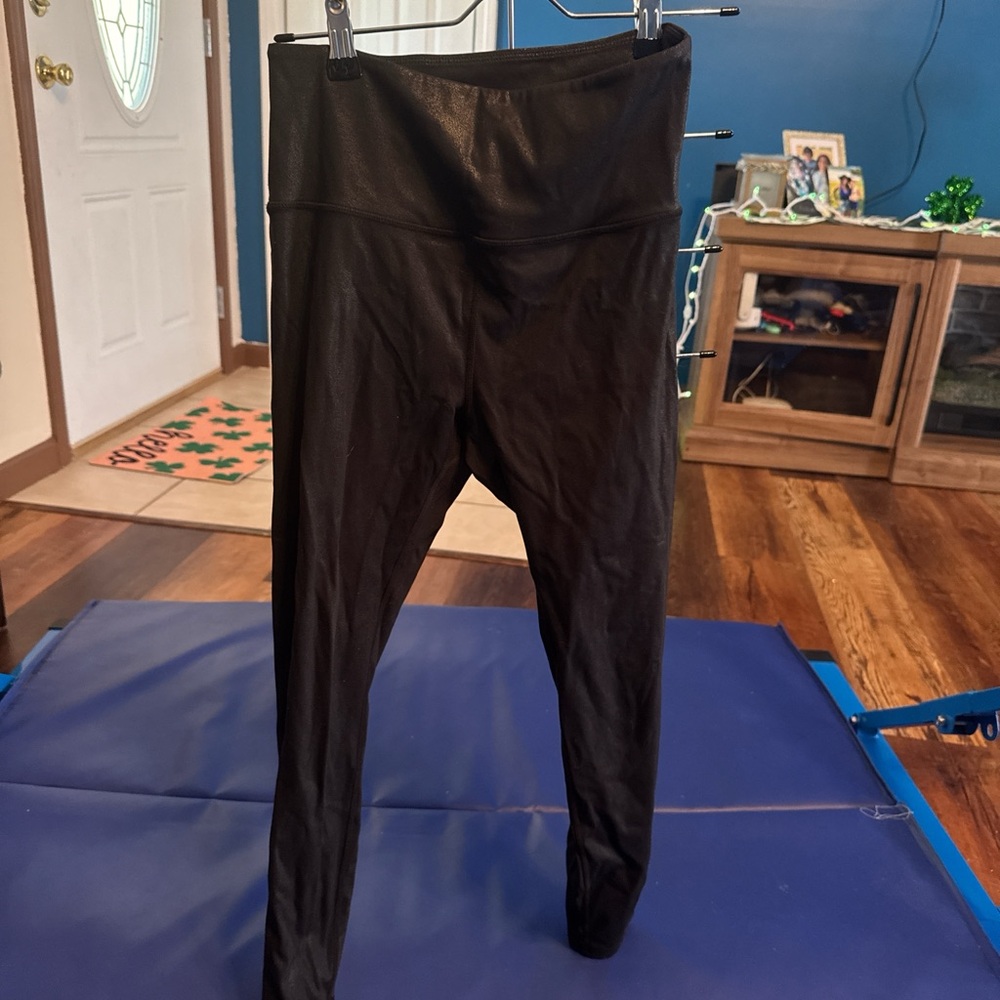 Zyia Active Distressed High-Waisted Leggings